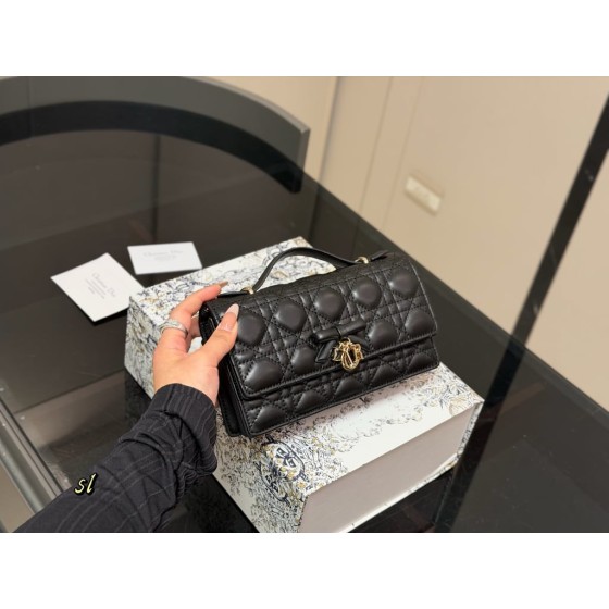 Dior Miss Dior Top Handle Bag (Cannage Lambskin)